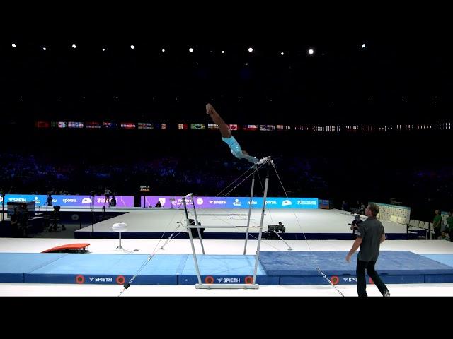 BILES Simone (USA)_2023 Artistic Worlds, Antwerp (BEL)_Qualifications_Uneven Bars