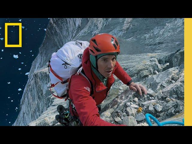 Alex Honnold & Hazel Findlay Ascend 3,750ft | Arctic Ascent with Alex Honnold | National Geographic