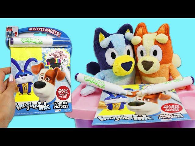 Bluey & Bingo Enjoy Imagine Ink Coloring Activities!