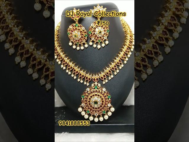 Premium kempu necklace whatsapp 9841888553 #necklace #premium #online