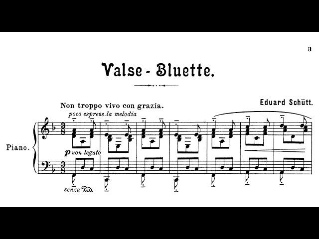 Eduard Schütt | Valse - Bluette