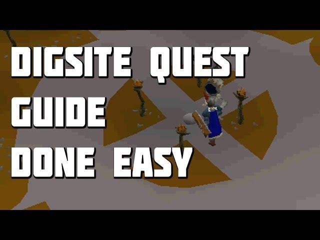 Runescape 2007 - The Dig Site Quest Guide - Quest Guides Done Easy - Framed