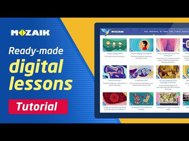 Ready-made digital lessons (Biology, Geography, Physics, Chemistry, Maths)