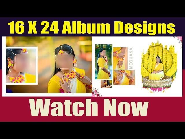 16 x 24 Nalugu Album Designs || Wedding Album Psd || Photoshop Psd Document