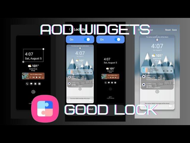 Good Lock and Lock Star. Customize AOD and Lock Screen with Widgets!