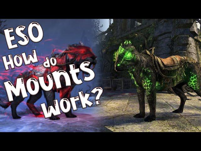 ESO How do Mounts work? (Elder Scrolls Online)