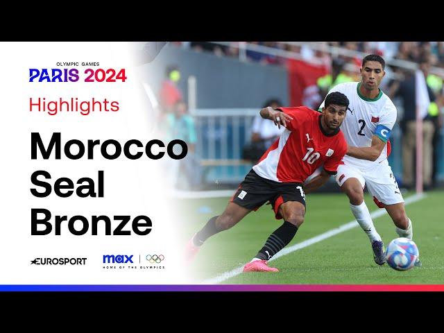 Hakimi ROCKET Seals Bronze For Morocco!  | Men's Olympic Football #Paris2024