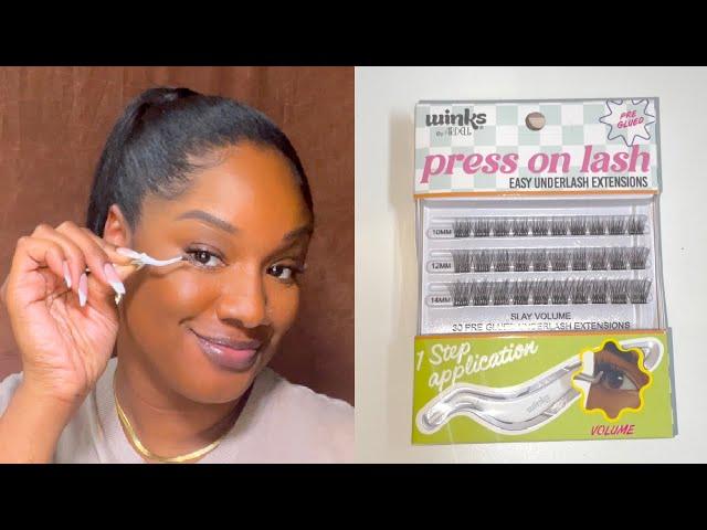 Easy Under-Lash Extensions  NO GLUE NEEDED | Winks by Aedell