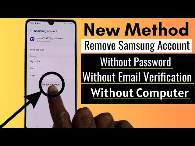 How To Remove Samsung Account Without Password And Email 2024| Android 11/12/13/14