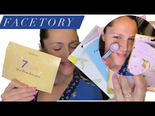 Facetory 7Lux Subscription / January, 2023 + Sheetmask Demo/ skincare tool