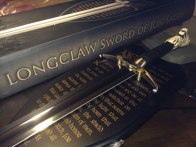 Game of Thrones: John Snow Longclaw Sword Unboxing! "Valyrian Steel"