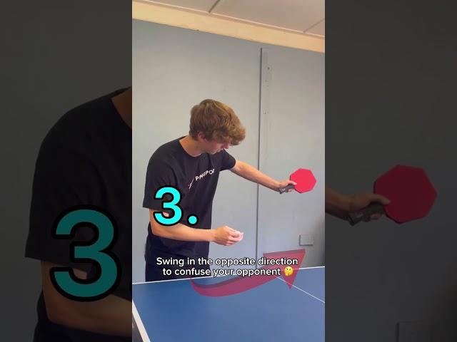 How to do the SIDESPIN Fake serve  with @PingPod #tabletennis