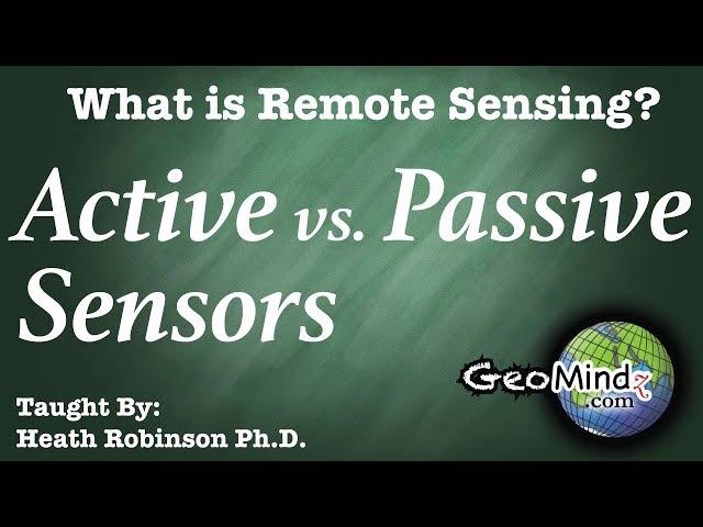 Active vs. Passive Remote Sensing - What is Remote Sensing? (2/10)