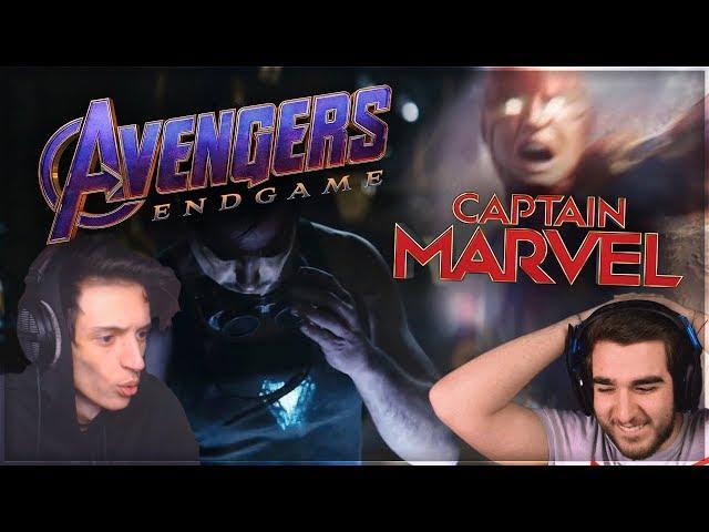 ZANO & JIMMY | Avengers: Endgame + Captain Marvel - REACTION