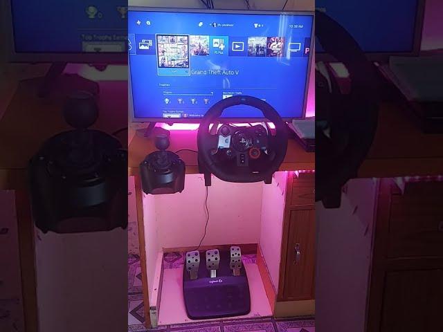 Logitechg29 Setup, Logitechg Driving force gt Setup in Pink light 