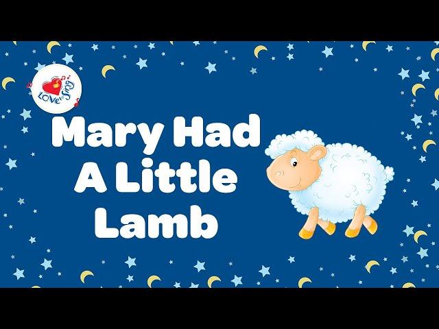 Mary Had A Little Lamb Nursery Rhyme With Lyrics 