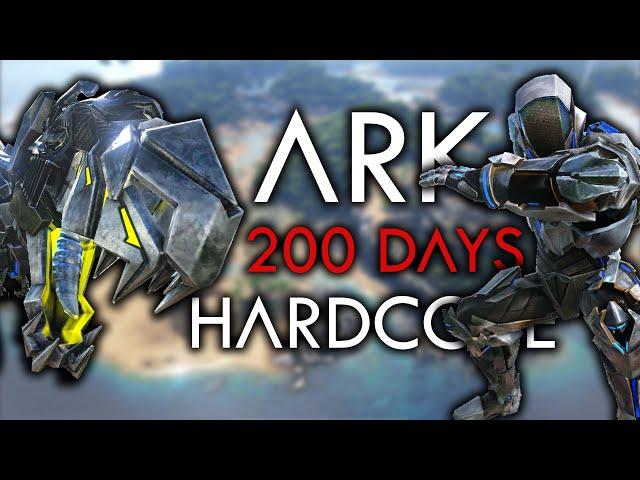 I Survived 200 Days In Hardcore ARK Survival Evolved... Here's What Happened