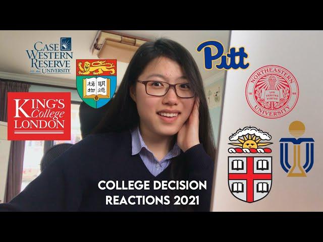 college decision reactions 2021 pt. 1!!! (international student edition | Brown, KCL, HKU + more!)