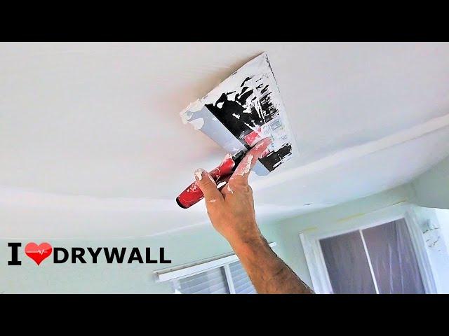 Skim Coating Over A Textured Ceiling!