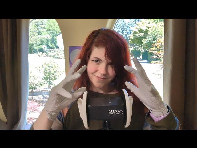 ASMR - Glove Triggers - Binaural Glove Sounds with Soft Speaking and Whispering