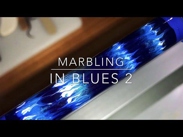 Marbling in Blues 2