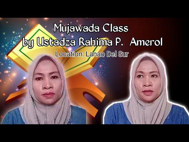 Mujawada Class - by Ustadza Rahima Panondiongan Amerol | Lanao Del Sur