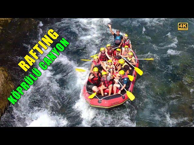 Rafting in Antalya Turkey | 4K Aerial Video