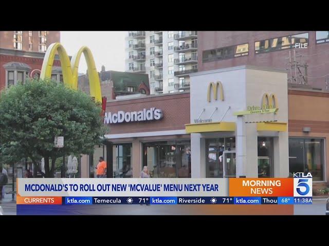 McDonald’s unveils new value menu, extends $5 Meal Deal