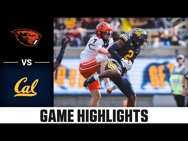 Oregon State vs. Cal Game Highlights | 2024 ACC Football