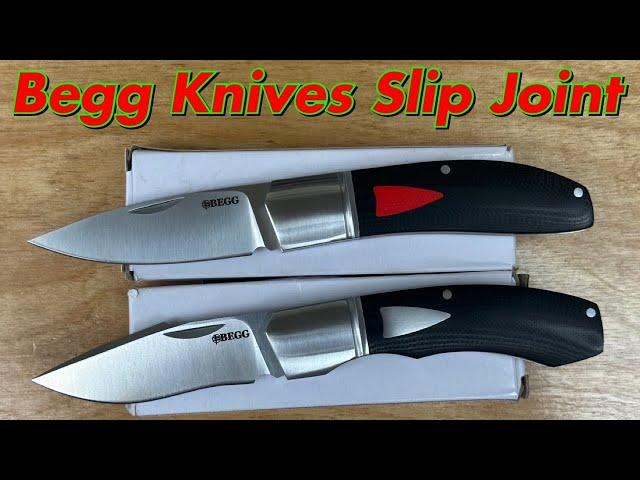 Begg Slip Joint Knives  JVO design !  Budget priced / Smooth walk & talk with 14C28N blades !