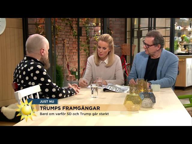 Alexander Bard om varför SD och Trump går starkt - Nyhetsmorgon (TV4)
