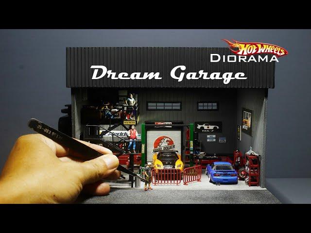 How to Make HOT WHEELS DIORAMA | DREAM GARAGE