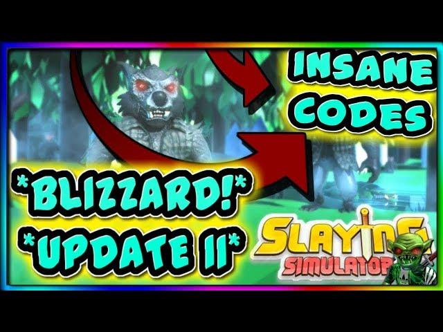 Slaying Simulator Codes (Roblox) (Best Pet) (Blizzard World)(Update 11)