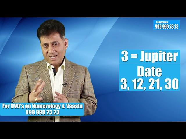 Numerology for Number 3 I Numerology for Date of birth 3,12,21 or 30 I Numerologist Arviend Sud