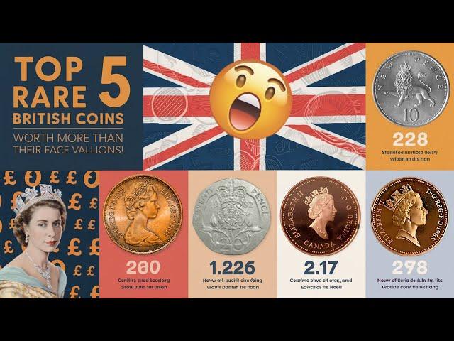  Top 5 Rare British Coins Worth More Than Their Face Value  Could Be Worth Millions! PCGS Grading