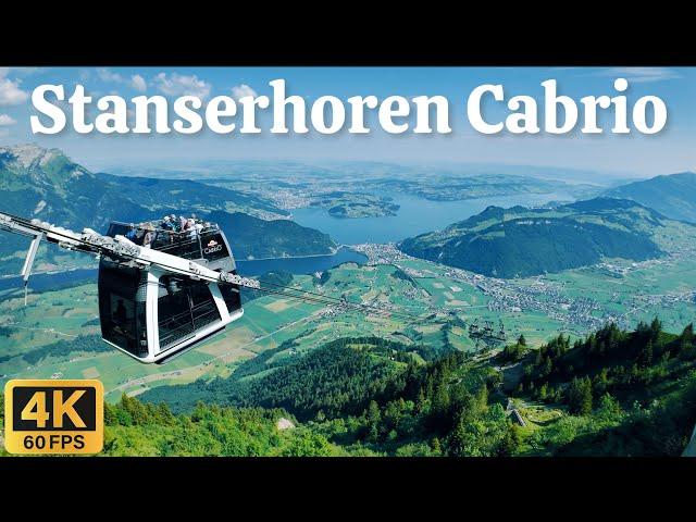 World's First Open-Top Cable Car: Stanserhorn, Switzerland