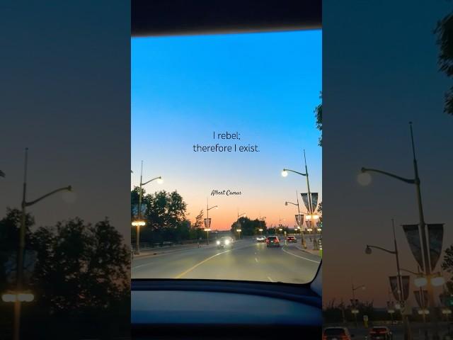 #rebel #albertcamus #scenic  #existentialism #absurdism #rebellion #philosophie #sunset