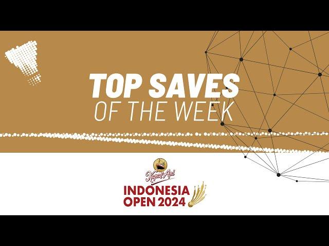 KAPAL API Indonesia Open 2024 | Top Saves of the Week