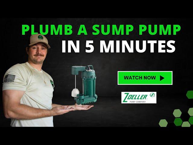 Plumb a Sump Pump in 5 Minutes | Zoeller Sump Pump