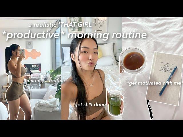 how to have a *productive* morning routine: building a routine, *realistic* tips, & healthy habits!