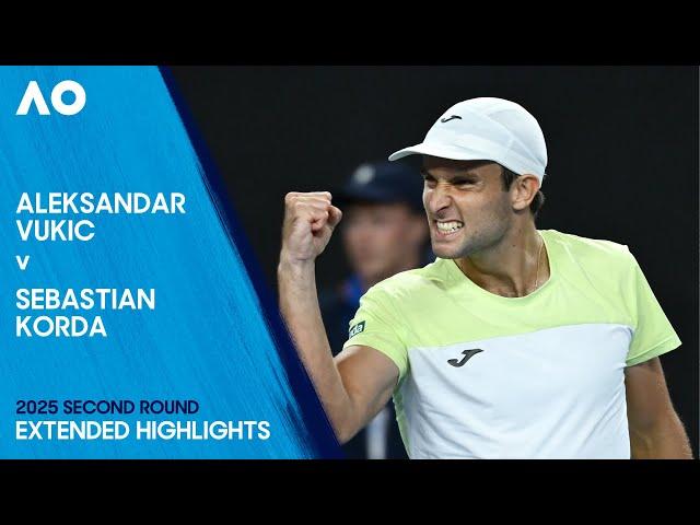 Aleksandar Vukic v Sebastian Korda Extended Highlights | Australian Open 2025 Second Round