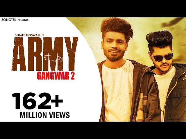 SUMIT GOSWAMI - ARMY (GANGWAR 2) | SHANKY GOSWAMI | New Haryanvi Songs Haryanavi | SONOTEK