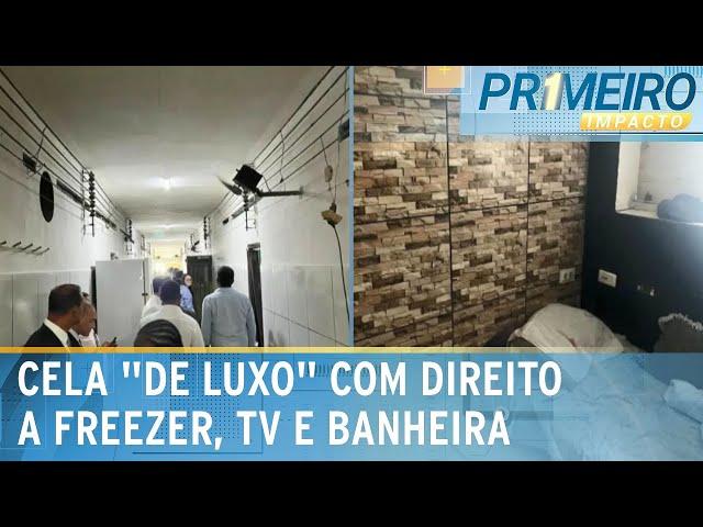 “Cadeia de luxo”: autoridades descobrem cela com freezer, TV e banheira |Primeiro Impacto (21/08/24)