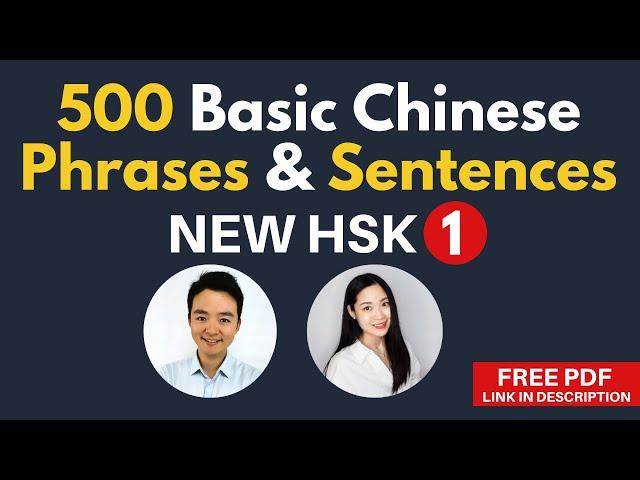 Learn Basic Chinese Words in Phrases & Sentences for Beginners New HSK 1 Vocabulary Examples HSK 3.0