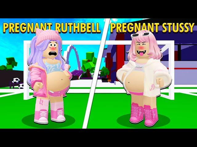 PREGNANT RUTHBELL VS PREGNANT STUSSY (Roblox Brookhaven RP)