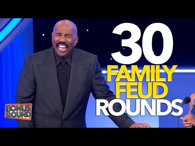 30 Family Feud Rounds With Steve Harvey