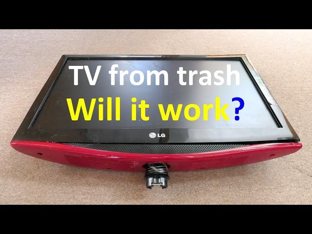 Dumpster TV - can I fix it? What's inside?