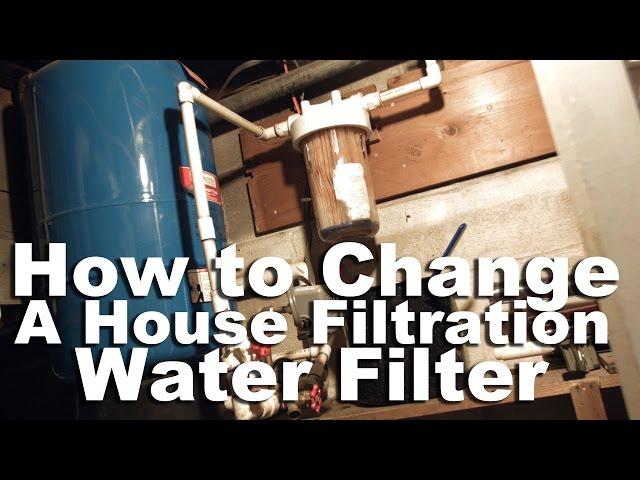 How to Change a Whirlpool House Filtration Filter or Well Water Filter.