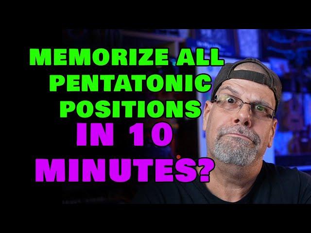 Memorize The 5 Minor Pentatonic Positions for Guitar in 10 MINUTES!