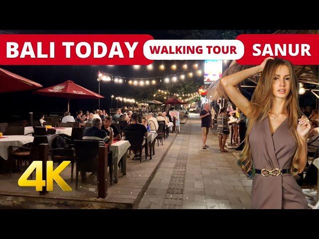  BALI SANUR Today Full Tour [4K] DAY & NIGHT Bali Indonesia Walking Tour 2023 | Bali Travel Vlog